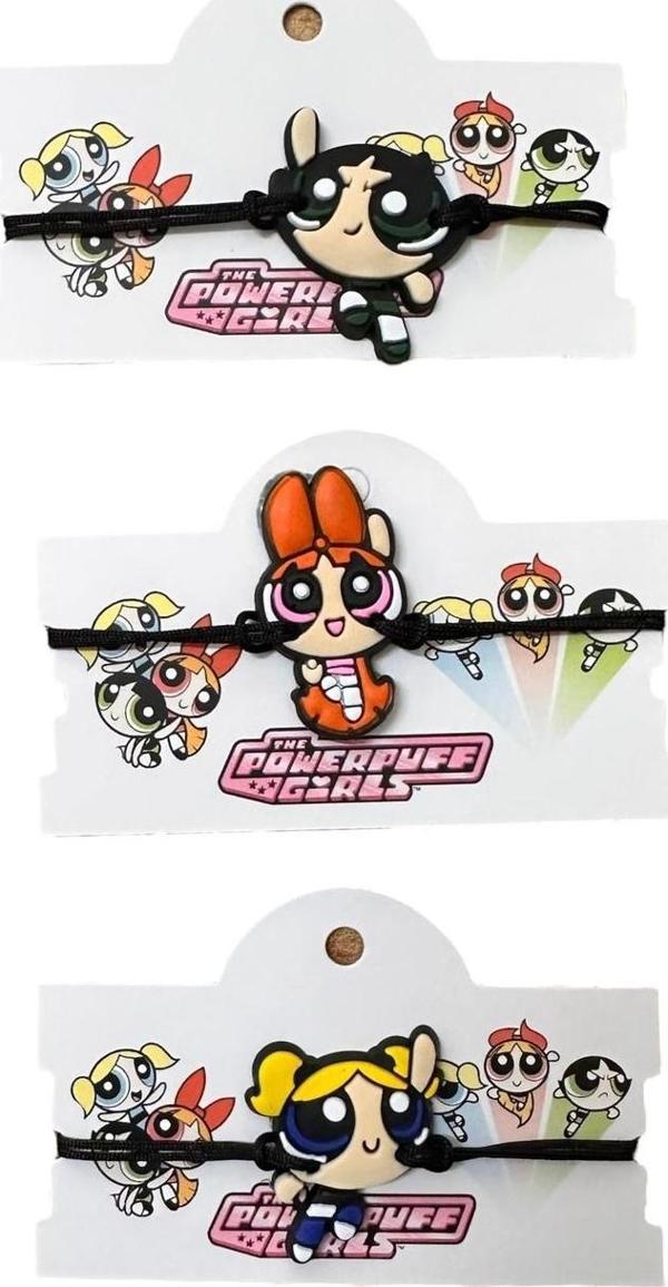 Buki'Nin Atölyesi Kartlı Çocuk Bileklik 3 Lü Set (Ayarlanabilir Örgü İp) - Image 1