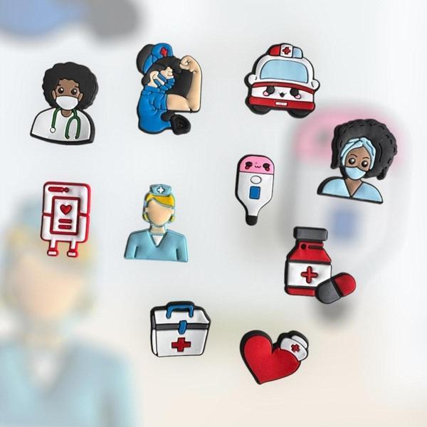 Buki'Nin Atölyesi Terlik Süsü Jibbitz Hastane Konseptli 10 Lu Set - Image 1