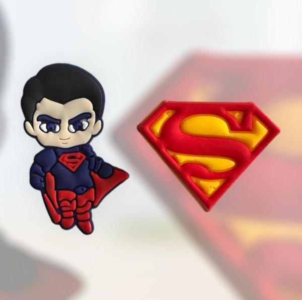 Buki'Nin Atölyesi Terlik Süsü Jibbitz Süperman 2 Li Set - Image 1