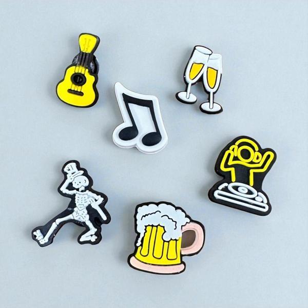 Buki'Nin Atölyesi Kalem Başlığı 6 Adet Müzik Nota Gitar - Image 1