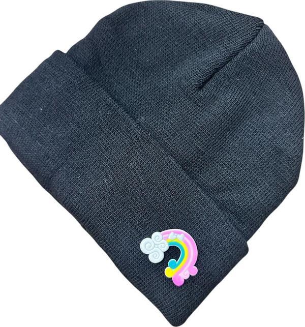 Buki'Nin Atölyesi Gökkuşağı Figürlü Bere Standart Boy Çocuk Yetişkin Uyumlu - Image 1