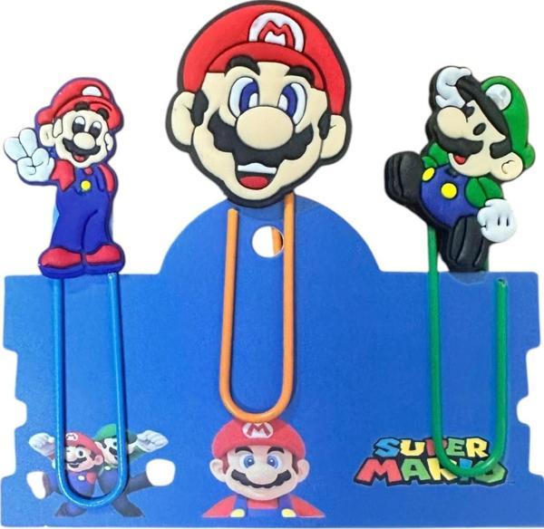 Buki'Nin Atölyesi Süper Mario Kitap Ayracı / Ataç 3 Lü Set - Image 1