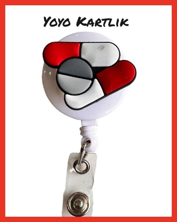 Buki'Nin Atölyesi Yoyo Yaka Kartlığı / Kartlık Figürlü Y056 Hastane Konsepti İlaç Figürü - Image 1