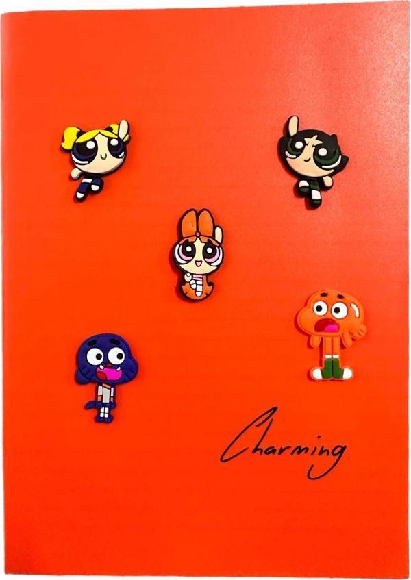 Buki'Nin Atölyesi 3D Sticker / Etiket 5 Li Set Kitap, Defter, Telefon İçin Çift Taraflı Banlı İz Yapmaz - Image 1