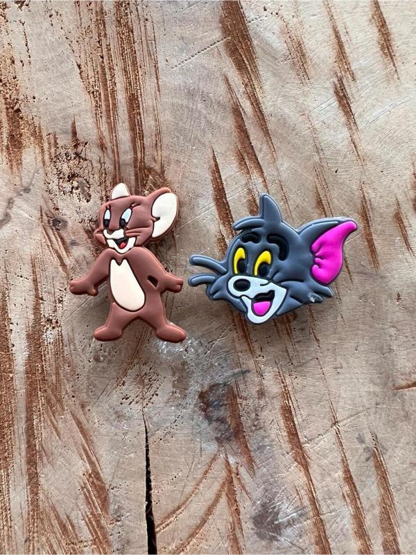 Buki'nin Atölyesi Jibbitz Terlik Süsü Tom Ve Jerry - Image 1