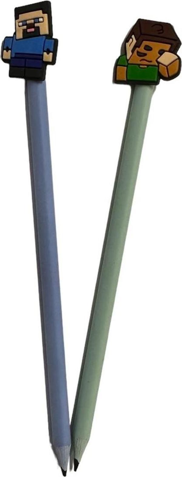 Buki'Nin Atölyesi 3D Figürlü Kalem Başlığı Ve Kurşun Kalem A06 2 Li Set - Image 1