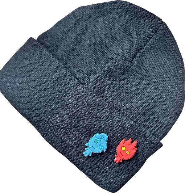 Buki'Nin Atölyesi Su Ve Ateş Figürlü Bere Standart Boy Çocuk Yetişkin Uyumlu - Image 1