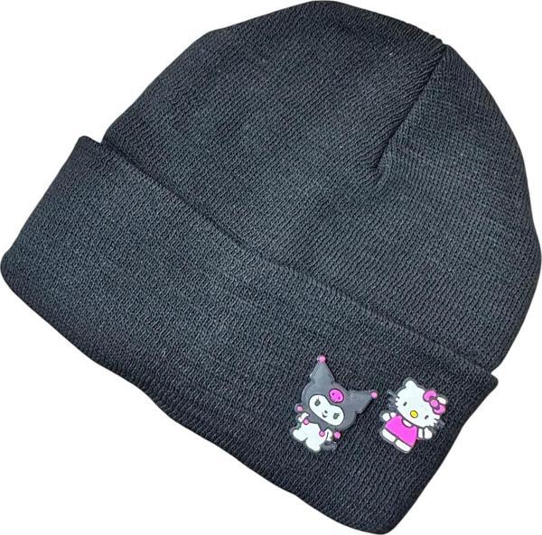 Buki'Nin Atölyesi Kuromi Hello Kitty Figürlü Bere Standart Boy Çocuk Yetişkin Uyumlu - Image 1