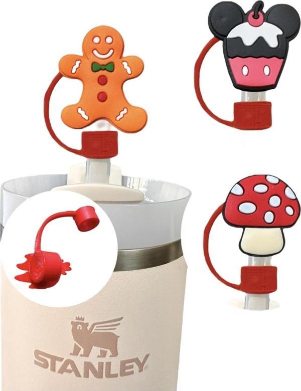 Buki'Nin Atölyesi Termos Uyumlu 3 Adet (10Mm) Toz Geçirmez Mantar Kurabiye Cup Cake Quencher Pipet Tıpası Kapağı - Image 1