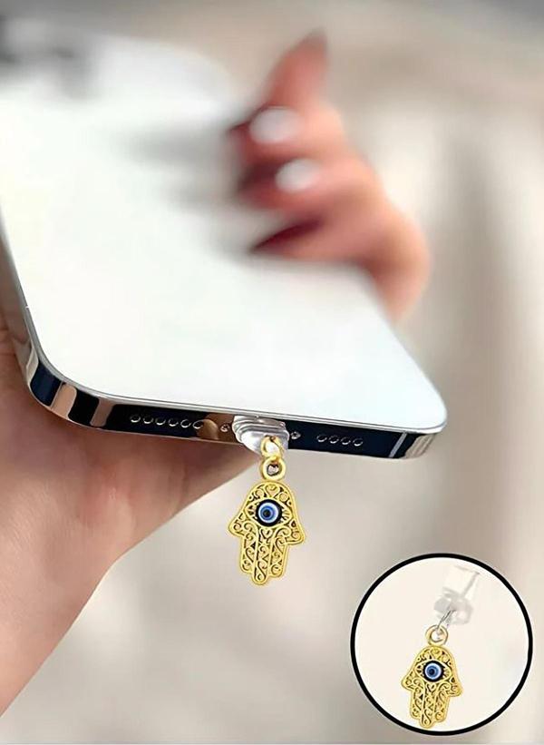 Buki'Nin Atölyesi Lightning (Iphone Girişli Şarj Yeri) Telefon Şarj Koruma Aksesuarı / Tozluk / Toz Tıpası / Charm - Image 1