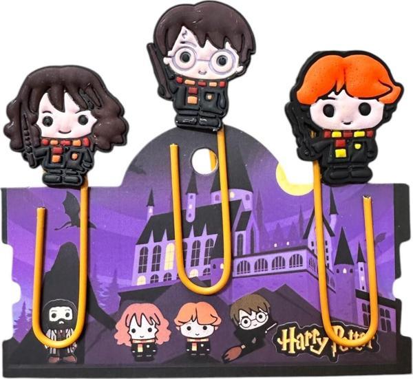 Buki'Nin Atölyesi Harry Poter Kitap Ayracı / Ataç 3 Lü Set - Image 1