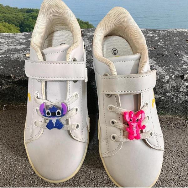 Buki'Nin Atölyesi Spor Ayakkabı Bağcık Jibbitz / Charm / Süsü Klipsli Stitch 2 Li Set - Image 1