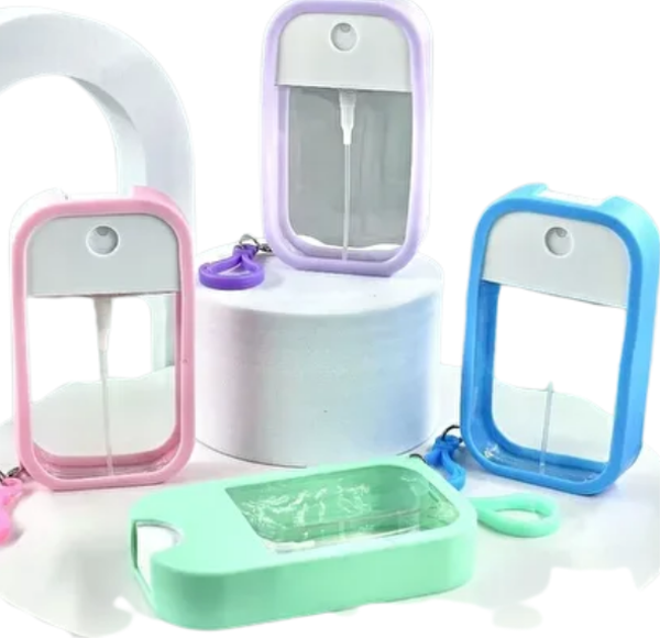 Mucit Home 2 Adet Silikon Kılıflı Anahtarlıklı Sprey Şişesi - Image 1