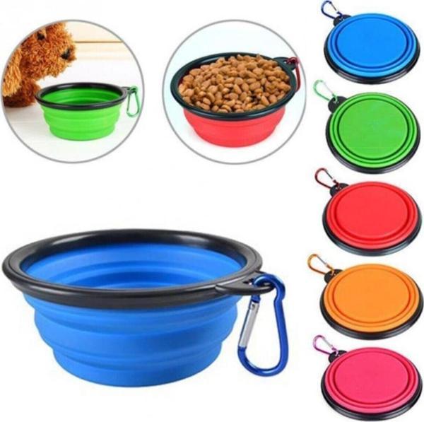 Mucit Home Katlanabilir Seyahat Silikon Köpek Mama Ve Su Kabı  - Image 1