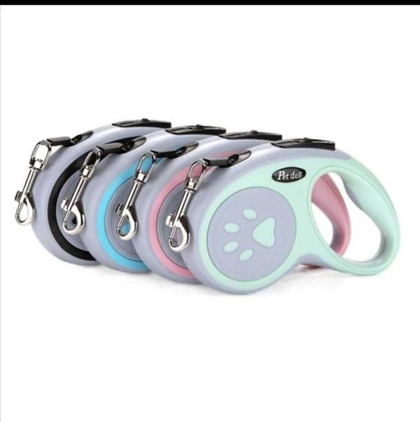 Mucit Home Evcil Hayvan Otomatik Geri Çekilebilir Pati Desenli Gezdirme Tasması 3 Mt - Image 1