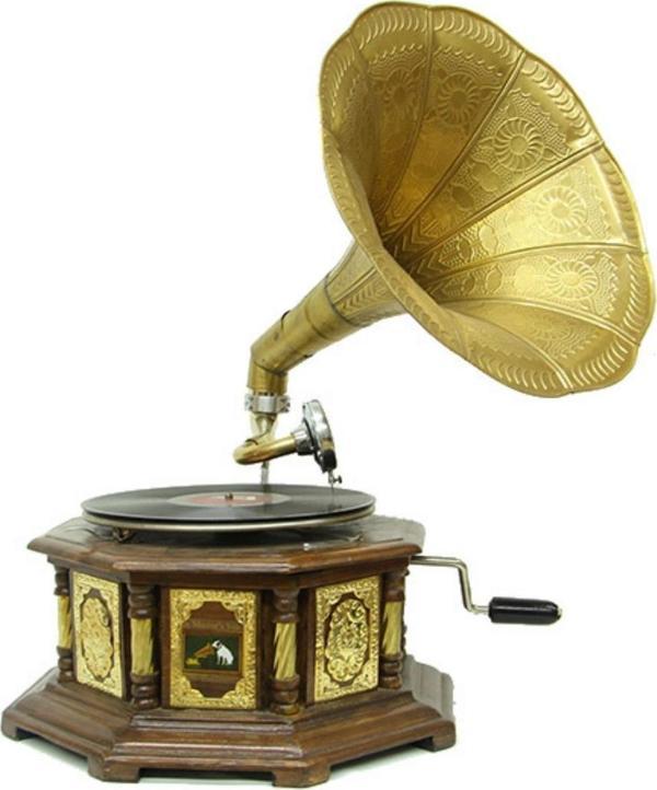 Gramofon Plakçalar 533 Sekizgen Bronz Kakma Kurmalı ASIG523DB - Image 1