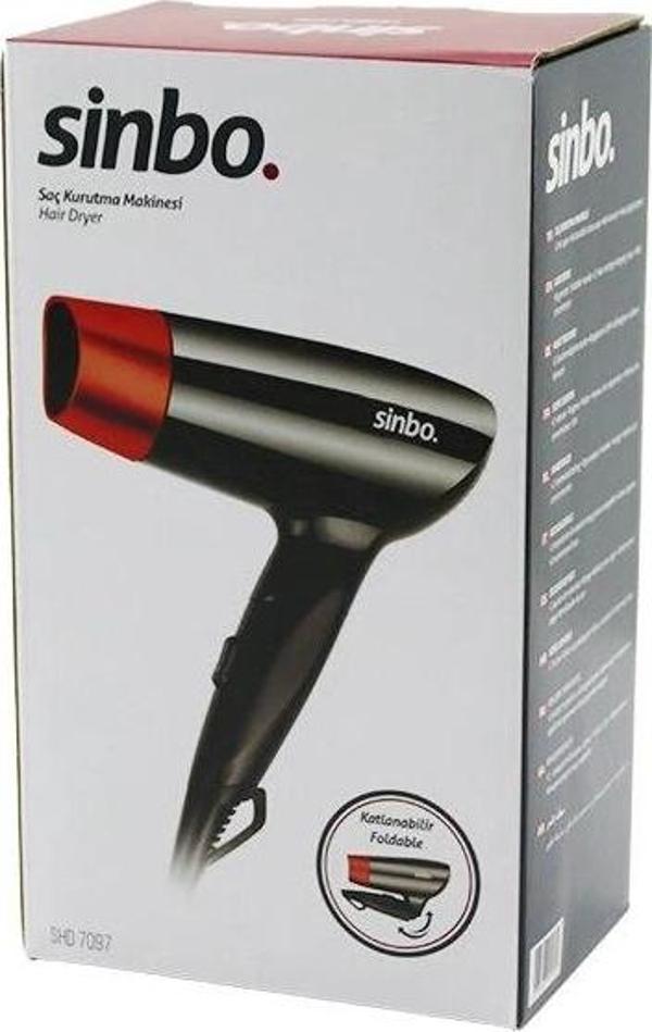 Saç Kurutma - Fön Makinesi Katlanır - Seyahat Tipi 2 Hız Ayarı- Askı Kancası- Yoğunlaştırıcı Shd-709 - Image 1