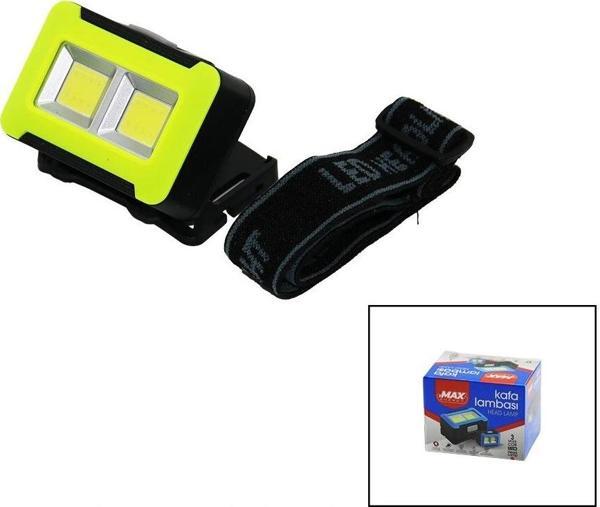 Pilli 3w Cob Led Kafa Lambası Fener 3-kademe Işık Ayarı - Flaşör  4.5v 150lümen - Image 1