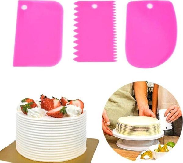 Pasta Hamur Şekillendirici Spatula Kesici Kazıyıcı Dekoratör Set - Image 1