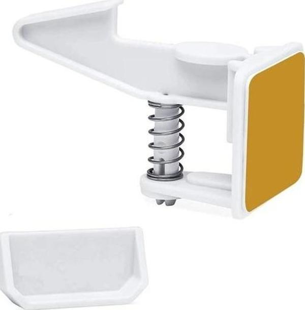 Bebek Çocuk Güvenliği Korumalı Yapışkan Çekmece Ve Dolap İçin Tutucu Gizli Güvenlik Kilidi - Image 1