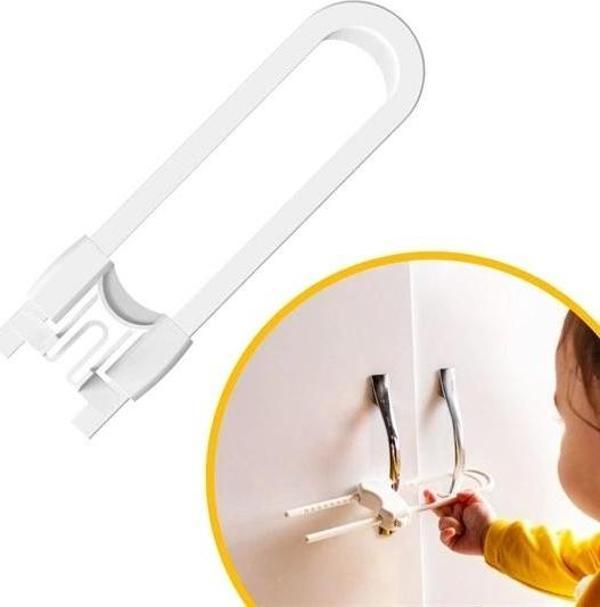 Bebek Çocuk Çekmece Ve Dolap Koruma Raylı Güvenlik Sistemi Emniyet Kilidi - Image 1