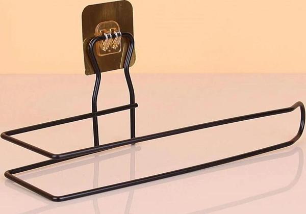 Kendiliğinden Yapışkanlı Krom Paslanmaz Metal Havlu Kağıtlık Aparatı - Image 1