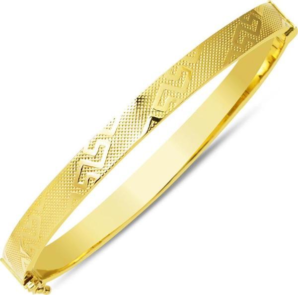 Versage Tarzı 14 Ayar Altın Kelepçe Bilezik - Image 1