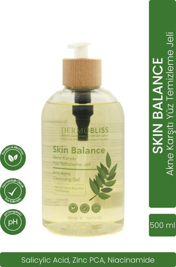 DERMOBLİSS SKIN BALANCE AKNE KARŞITI YIKAMA JELİ 500 ML  - Image 1