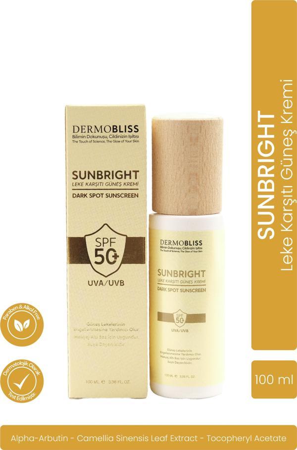 DERMOBLİSS SUNBRIGHT LEKE KARŞITI GÜNEŞ KREMİ 100 ML  - Image 1