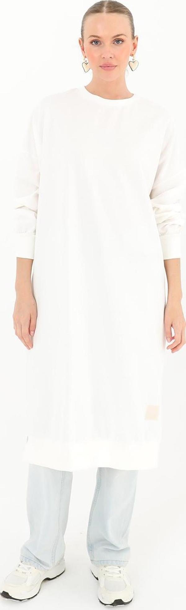 Kadın Basic Uzun Tunic - Image 1