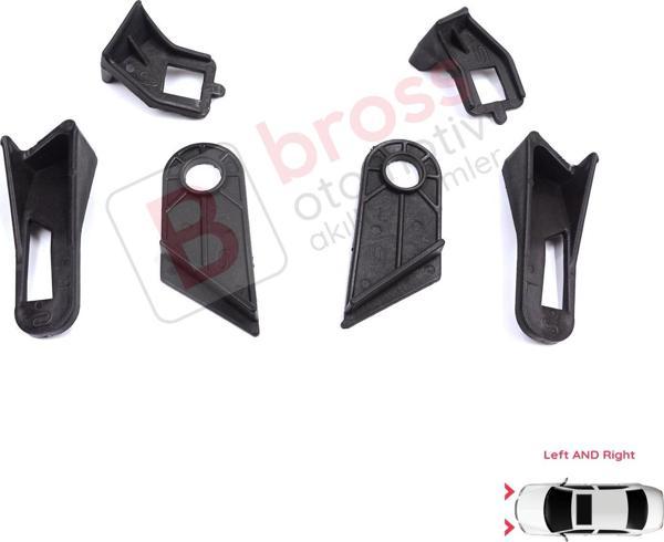 Fiat Abarth Grande Punto MK3 199 2005-2013 89101372SX 89101373DX İçin Sol Sağ Ön Far Ayak Tamir Seti - Image 1