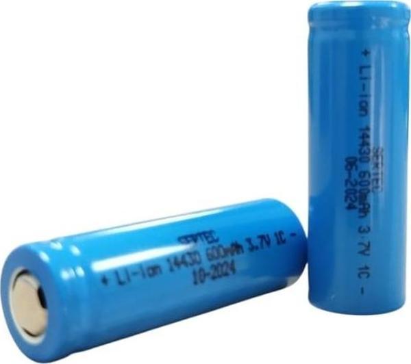 3.7V Li-ion 14430 - 600 mAh 1C Şarjlı Pil - Image 1