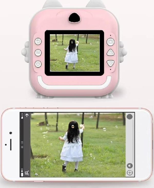 Büro Ev Ofis Hediyesi için Pembe 2INCH HD Anlık Termal Yazıcılı Dijital Şipşak Fotoğraf Makinesi - Image 1