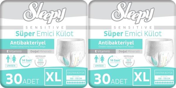Sleepy Hasta Bezi Yetişkin Emici Külot XL - Ekstra Büyük - Extra Large 60 Adet (2PK*30) - Image 1