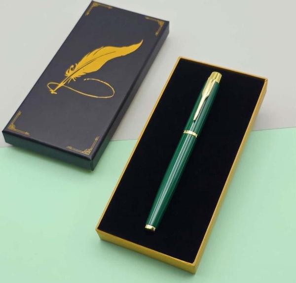 Büro Ev Ofis Hediyesi için Kutulu Yeşil Roller Stil Kalem - Image 1