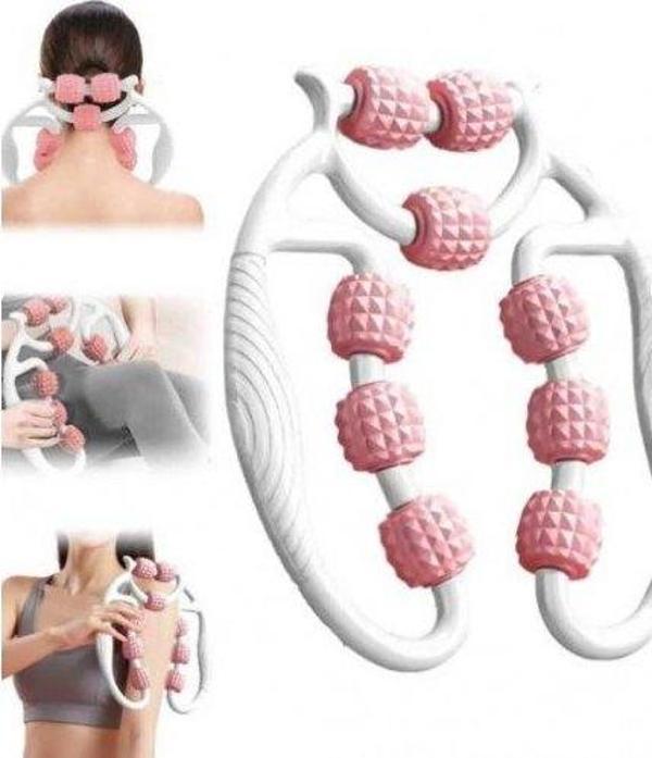 Büro Ev Ofis Kişisel Bakımı için 9 Tekerli Selülit Lenf Drenaj Rulosu Masaj Aparatı - Image 1