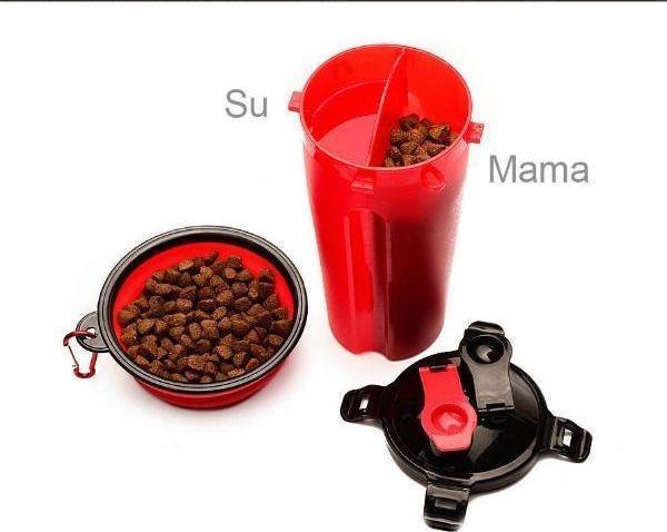 Büro Ev Ofis Evcil Hayvanı Kedi için Mama Su Taşıma Seti - Image 1