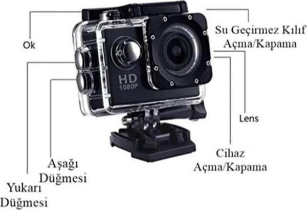 Büro Ev Ofis Kamp Keyfi için 4K Sızdırmaz Wifi Aksiyon Kamerası - Image 1