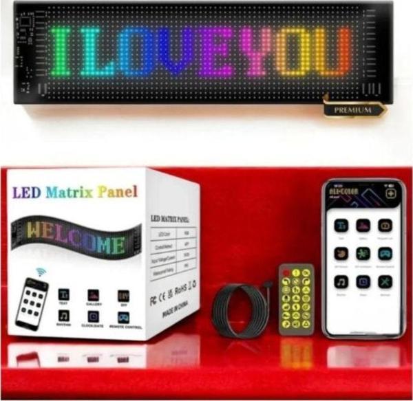 ASTRALED Matrix Şeytan Göz Kayar Led Panel Tabela Uzaktan Kumandalı Telefon Üzerinden Kontrol - Image 1