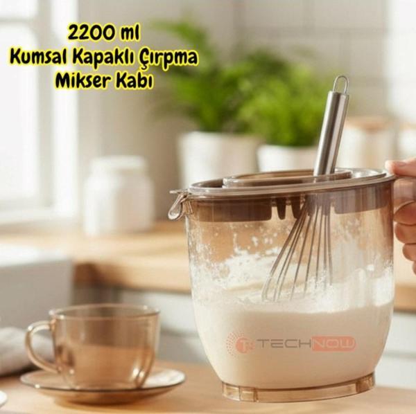 Vip Ahmet VP-023 2200ml Kumsal Kapaklı Çırpma Mikser Kabı - Image 1