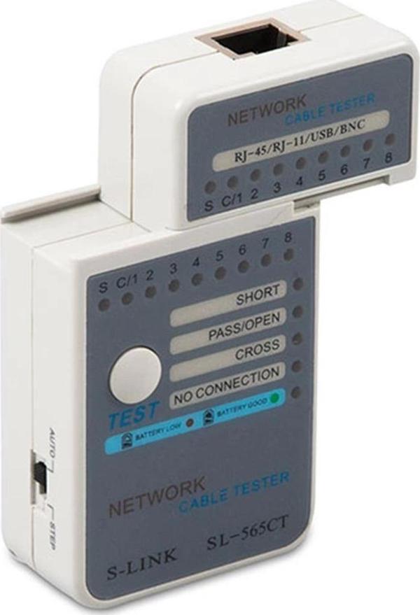 S-Link SL-565CT RJ45 Ağ Kablosu Test Cihazı - Image 1