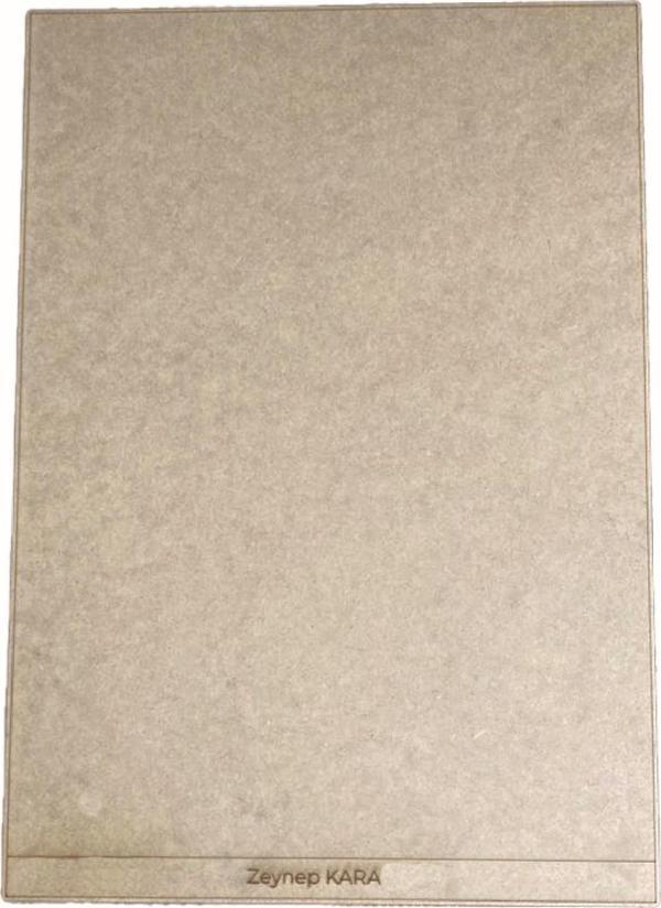 Kişiselleştirilebilir Duralit MDF Resim Altlığı Ham MDF 35x50cm  3mm Levha - Image 1