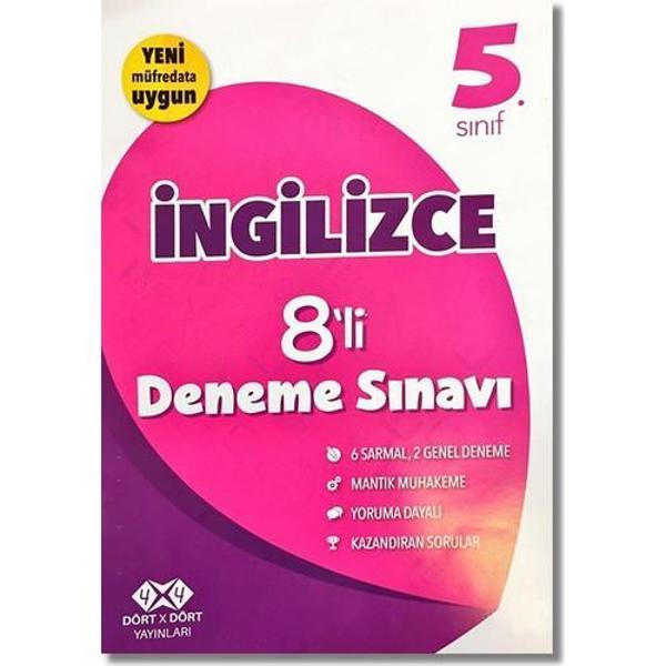 4X4 Yayınları 5. Sınıf İNgilizce 8'Li Deneme Sınavı - 4x4 Yayınları - Image 1