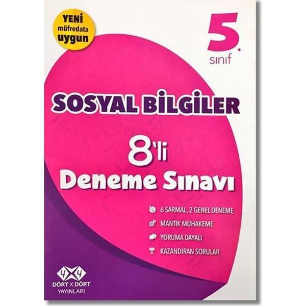 4X4 Yayınları 5. Sınıf Sosyal Bilgiler 8'Li Deneme Sınavı - 4x4 Yayınları - Image 1
