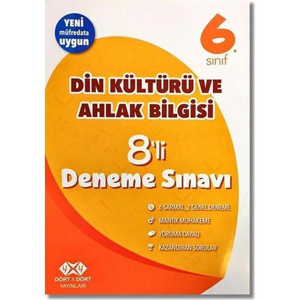 4X4 Yayınları 6. Sınıf Din Kültürü Ve Ahlak Bilgisi 8'Li Deneme Sınavı - 4x4 Yayınları - Image 1