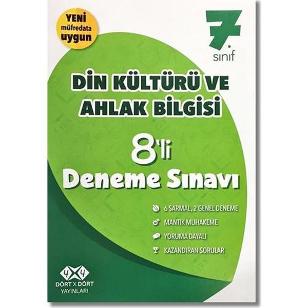 4X4 Yayınları 7. Sınıf Din Kültürü Ve Ahlak Bilgisi 8'Li Deneme Sınavı - 4x4 Yayınları - Image 1