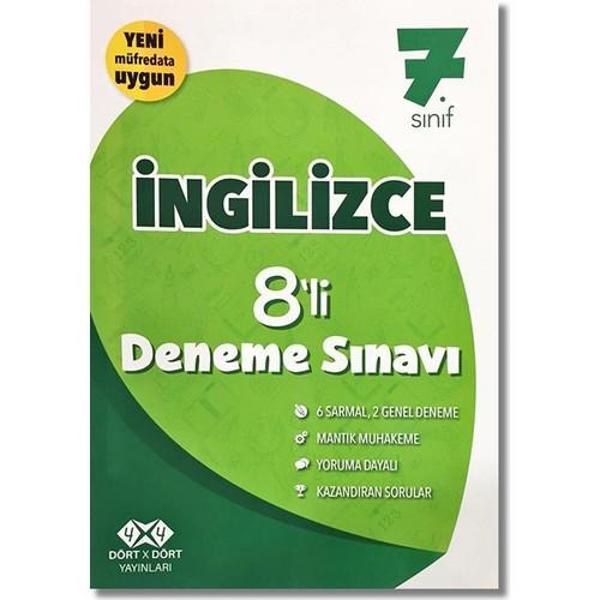 4X4 Yayınları 7. Sınıf İngilizce 8'Li Deneme Sınavı - 4x4 Yayınları - Image 1