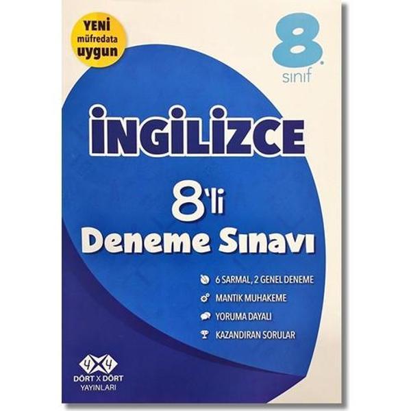 4X4 Yayınları 8. Sınıf İngilizce 8'li Deneme - 4x4 Yayınları - Image 1