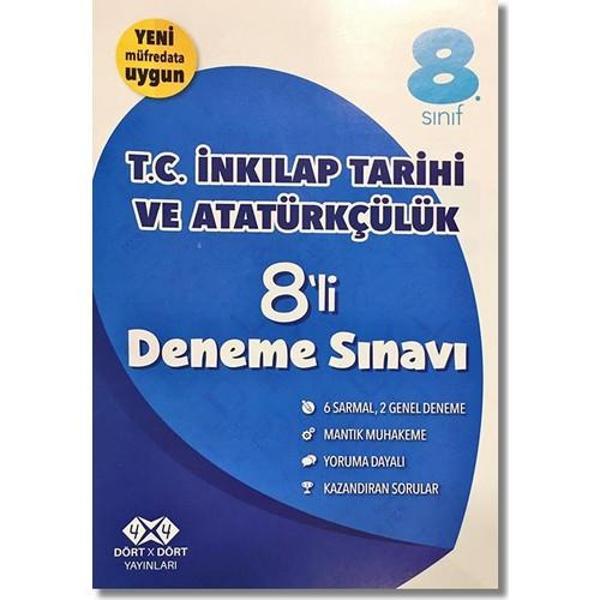 4X4 Yayınları 8. Sınıf T.C İnkılap Tarihi Ve Atatürkçülük 8'li Deneme - 4x4 Yayınları - Image 1