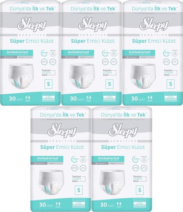 Sleepy Hasta Bezi Yetişkin Emici Külot S - Küçük - Small 150 Adet (5PK*30) - Image 1